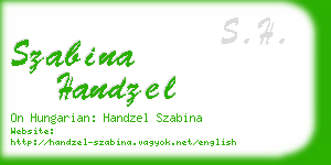szabina handzel business card